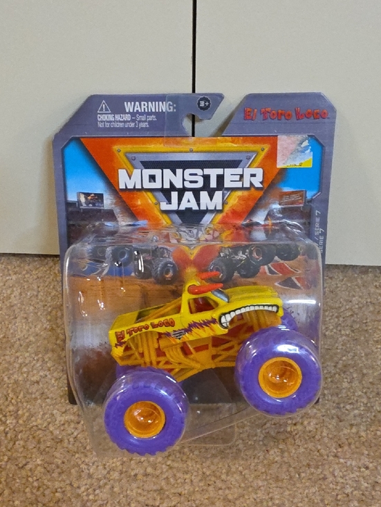 Monster Jam Other - Monster Jam El Toro Loco Yellow Monster Truck with Purple Wheels